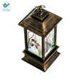 thumbnail image 4 of Deago 5.1" Tall Vintage Santa Claus Flameless Lanterns with LED Candle For Christmas Ornaments Decor Home Party Patio Decorative, 4 of 7