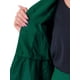 thumbnail image 5 of Conjuntos de trajes para mujeres INSPIRE CHIC, atuendos de negocios, blazer peplum sin cuello, falda lápiz formal, conjunto de 2 piezas, XS, verde oscuro, 5 of 6