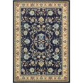 thumbnail image 1 of Unique Loom Kashan Traditional Floral Area Rug, 7 x 10 Feet, Navy Blue/Ivory, 1 of 2