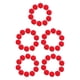 thumbnail image 3 of Inteprter 10 piezas Bola de agua Juego reutilizable Juguetes para niños Juguete absorbente Rojo Type2 NO2, 3 of 6