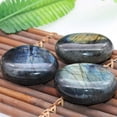thumbnail image 6 of EOEMY Natural Labradorite Moonstone Quartz Crystal Tumble Stone Energy Mineral Healing-About 60-70mm, 6 of 7