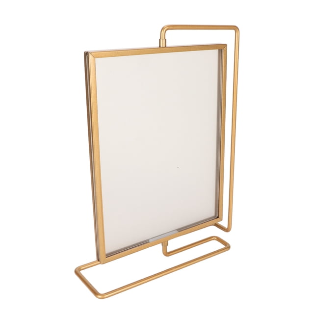 Metal Rotating Picture Frame Y5578 Gold Metal Rotating Photo Frame Double Sided Rotating Floating Photo Frame For Home
