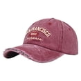 thumbnail image 4 of WMNTST Unisex Baseball Caps Distressed Washed Curved Brim Cap With Letter Embroidery Adjustable Dad Hat, 4 of 4