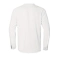 thumbnail image 2 of Men's Linen Shirt Long Sleeve Button Down Collar T Shirt Tops Casual Solid Color Summer Vacation Beach Blouses, 2 of 6