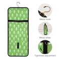 thumbnail image 4 of 3-Piece Travel Toiletry Bag Set, Hanging Wash Bag with Makeup Bag & Brush Case,Waterproof Cosmetic Organizer for Travel, Gym & Home Green Paw Print Pattern, 4 of 10