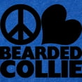 thumbnail image 2 of CafePress - Peace Love Bearded Collie - Cute Infant Baby Football Bodysuit, 2 of 3