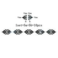 thumbnail image 3 of 3D Acrylic Mirror Wall Stickers Self Adhesive Waterproof DIY Home Decor black, 3 of 8