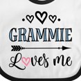 thumbnail image 4 of Inktastic Grammie Loves Me Arrow Childs Boys or Girls Baby Bib, 4 of 4