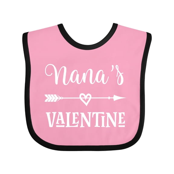 Inktastic Nana Valentine Grandchild Gift Girls Baby Bib