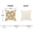 thumbnail image 2 of Palm Tree Pillow Covers 18x18 Inch Set of 2 Vintage Tropical Throw Pillow Covers Summer Outdoor Decorative Cushion Cover Khaki Square Pillowcase for Sofa Couch Indoors Outdoors Decor, 2 of 3