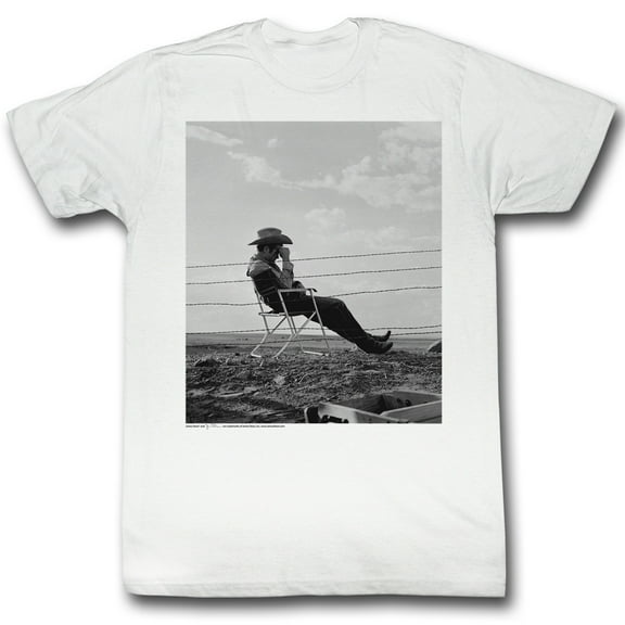 James Dean Out There White Adult T-Shirt