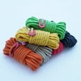 thumbnail image 2 of Nvzi 2 cordones de nailon trenzado de 5 mm para acampar, hamacas, tendederos, senderismo y pesca, 4 yardas, color blanco, 2 of 4