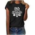 thumbnail image 1 of Fête de la Saint-Patrick Shirt Women Saint-Valentin Day Imprimé Hiver Décontracté Floral Haut Fête de la Saint-Patrick Shirts for Women, 1 of 4