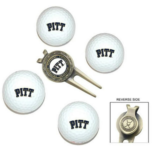 Golf 23706 Team Golf Pittsburgh Panthères Pack de 4 Balles et Outil de Plongée Cadeau Ensemble