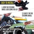 thumbnail image 4 of Car Steering Wheel Lock Car Anti-Theft Wheel Lock Strong Durable Heavy Duty Anti- Theft Steering Wheel Lock, 4 of 5