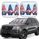 thumbnail image 1 of Balery Cute Gnomes in USA1 Parasol para parabrisas de coche de 2 piezas | Parasol plegable para parabrisas delantero de coche para la mayoría de sedanes-Small, 1 of 6