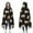 Bulldog Dog and-2, variant on Wearable Blanket,Bulldog Dog and Footprints Hooded Wearable Flannel Blanket for Adults & Teens,Winter Poncho Shawl Wrap Cape Cozy Anti-Pill,50"x60"