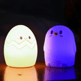 thumbnail image 4 of Cute Penguin Night Light, Silicone Night Light For Children Boys And Girls Birthday Gifts 7 Colors (Penguin Battery）, 4 of 5