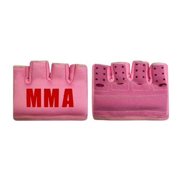 Guantes de boxeo de gel MMA, manoplas transpirables para fitness, regalo para mujeres y hombres, manoplas deportivas Rosa