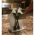 thumbnail image 3 of Kitchen Knife Sharpener, Triple-Action Carbide Austrian Tungsten Edge Sharpens, Hones, Polishes Serrated, Beveled, Standard Blades, Safe and Easy to Use, 3 of 5