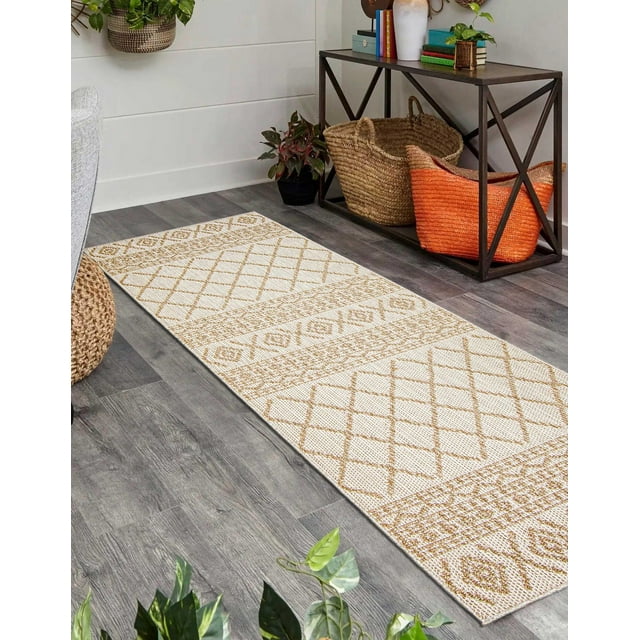 ECARPET Jute Style Area Rug for Bedroom, Living Room, Dining Room Nolita Collection
