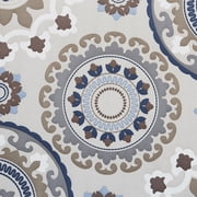 Sun Zero Nepal Global Print Blackout Grommet Curtain Panel, 40 X 63 In Linen, 40X63, Linen