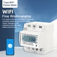 thumbnail image 3 of Tuya Smart WiFi Energy Meter - PC Material, Single Phase 4P Rail-Mounted, Remote Control via App, Timing/Astronomical Scheduling, Real-Time Monitoring (Voltage/Current/Power), RS485 & WiFi, 3 of 6