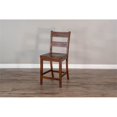 thumbnail image 2 of Sunny Designs 24" Tuscany Mahogany Wood Ladderback Barstool in Brown (Set of 2), 2 of 6