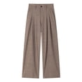 thumbnail image 3 of ShomPort Mens Dressy Pants Elastic Waist Straight Leg Loose Pleated Trousers Casual Business Officewear Pants, 3 of 9
