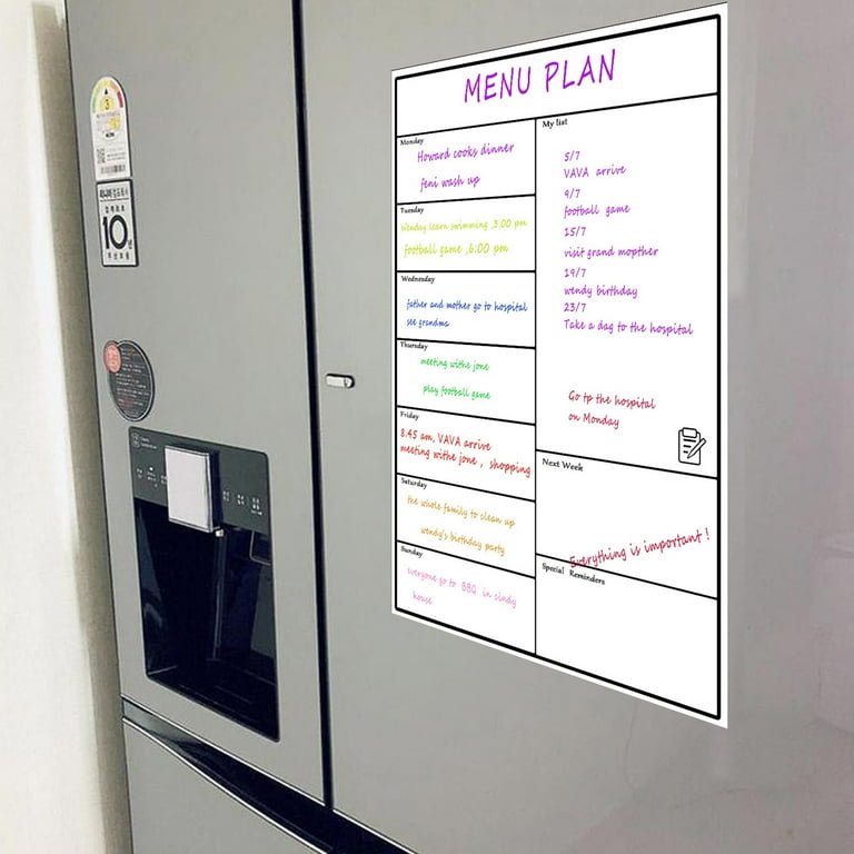 Qianying Summer New Product Promotion,Magnetic Whiteboard Refrigerator Soft Whiteboard Mobile Weekly Planner