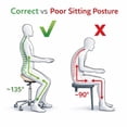 thumbnail image 5 of 2xhome Ergonomic Rolling Saddle Stool, Adjustable Height Task Chair with PU Leather Padded Seat for Medical, Dental, Office, Salon, and Drafting Use, Beige, 5 of 9