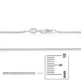 thumbnail image 4 of 1.2mm Solid .925 Sterling Silver Square Box Chain Bracelet, 7 inches, 4 of 7