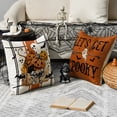 thumbnail image 6 of Sm:)e Boo Spooky Ghost Pumpkin Car Halloween Pillow Covers 18x18 Inch Set of 2, Cushion Covers for Sofa Home Decor, 6 of 8