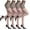 Black, variant on Alkepwun 4 Pairs Sheer Tights for Women, Ultra-Thin Mesh Pantyhose Control Top High Waist Footed Stockings
