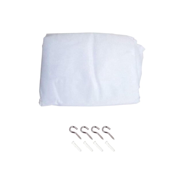 SLYNSHome Auvent de Lit Rideau de Lit Draperies de Lit Moustiquaire de Lit pour Patio Intérieur Extérieur Déco de Pièce Moustiquaire Rideaux d'Auvent Blanc