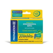 Preparation H Totables Hemorrhoid Wipes With Witch Hazel - 10 Count