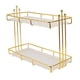 thumbnail image 4 of 2 Tier Makeup Shelf Organizer Bathroom Countertop Organizer Vanity Tray Dresser Counter Cosmetics Skincare Perfume Storage M, 4 of 5