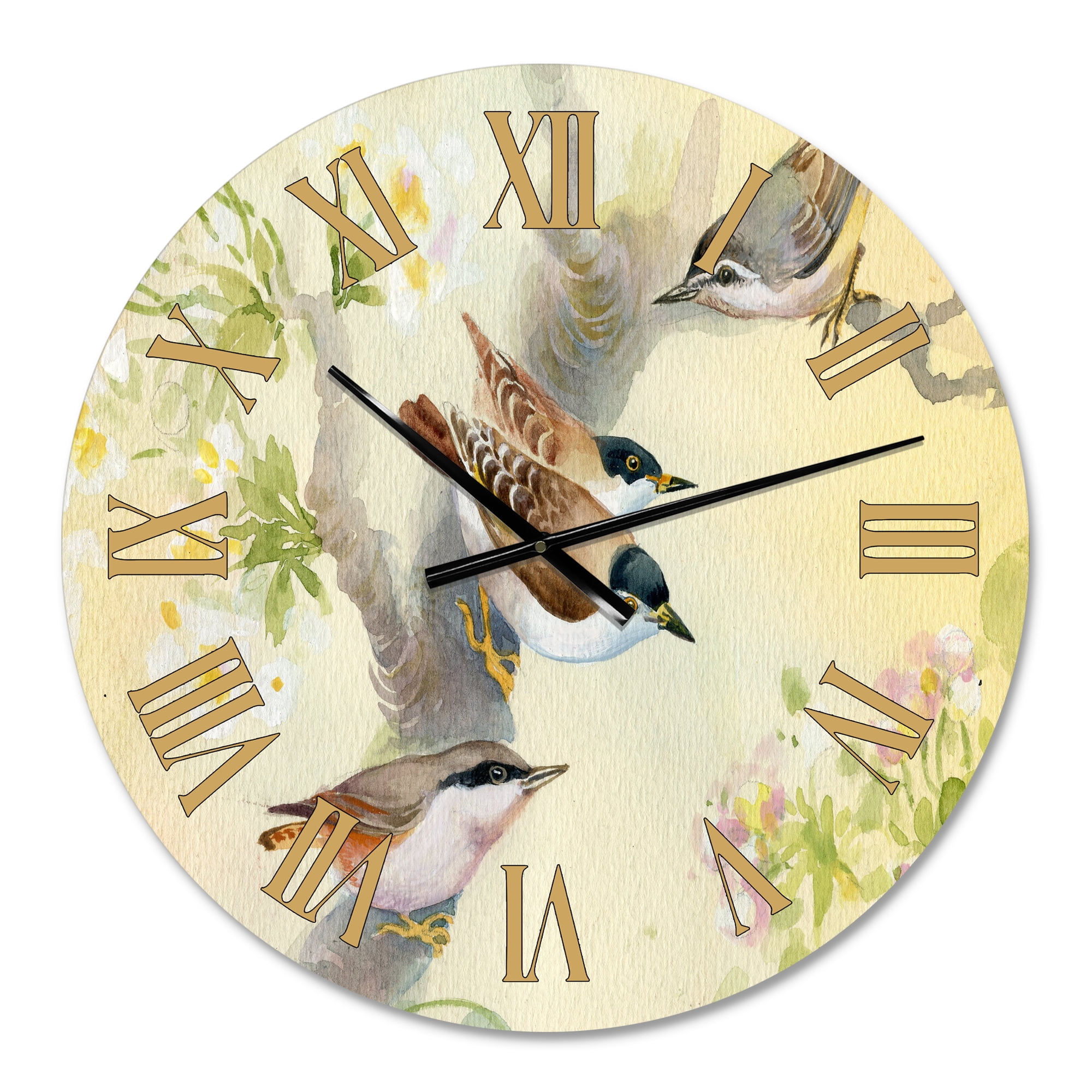 Designart 1 in Quartz Traditional Wall Clock