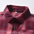 thumbnail image 6 of CAUYDY Kids Toddler Flannel Shirt Jacket Plaid Long Sleeve Lapel Button Down Shacket Baby Boy First Birthday Shirt Long Sleeve(L101-Pink,6-7 Y), 6 of 7