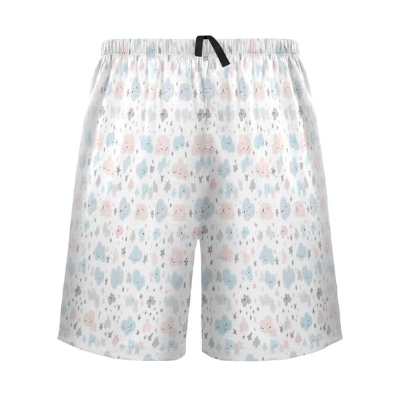 Relaxed fit printed pajama bottoms, sizes S to XXL Cloud Moon