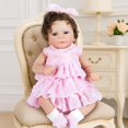 thumbnail image 1 of Muñeca KidCuddz para niña realista con pelo rizado enraizado, 45 cm, 1 of 7