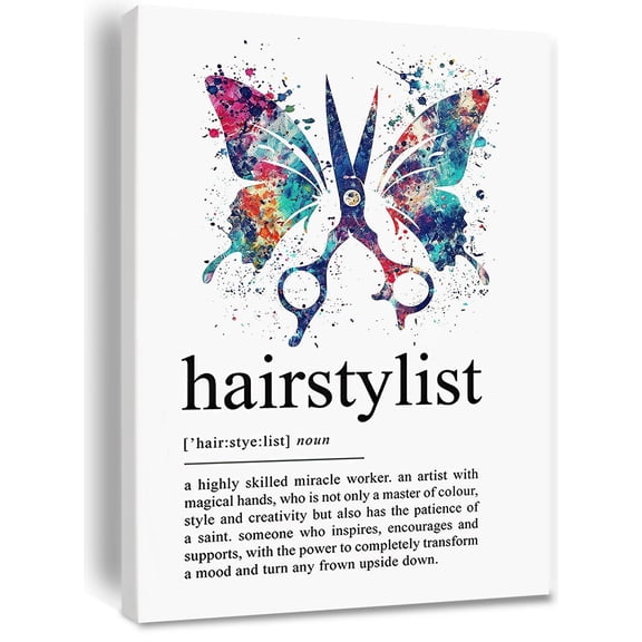 HairDresser Definition Canvas poster Hair Salon Pictures Wall Decor Hair Stylist Gifts Hair Room Decor