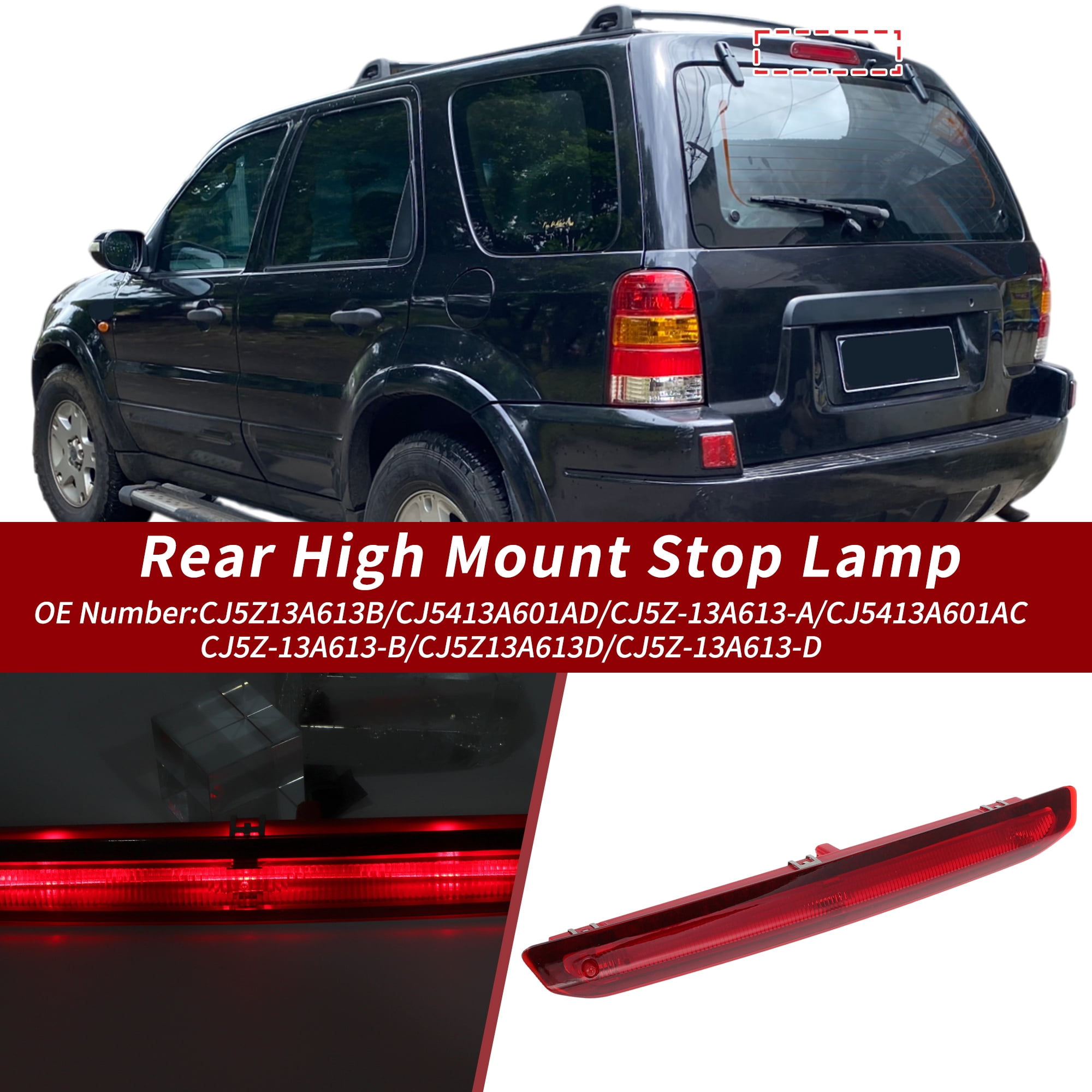 Unique Bargains LED Brake Light for Ford Escape 2013-2019 CJ5Z13A613B/CJ5413A601AD