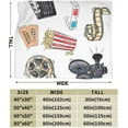 thumbnail image 3 of Film Throw Blanket Lightweight Travel Blanket Warm Outdoor Blankets Soft Blanket All Seasons Fluffy Flannel Blankets for Sofa Couch Bed (40"x30"), 3 of 6