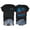 Black, variant on Womens She Loves Jesus And America Too Graphic T Shirt Crewneck Distressed American Flag Letter Print Front and Back Two Sided Christian 4th of July Patriotic Short Sleeve Shirt