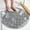 Gray, variant on Round Non Slip Shower Mat , Bathtub Mat with Suction Cups, Textured Surface Anti Slip Bath Mats with Drain Holes,for Shower Tub Bathroom Mat, 22 X 22 Inches Blue