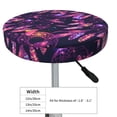 thumbnail image 4 of Lsque Purple Dreamcatcher Pattern Round Bar chair cushion covers Velvet Fabric Premium Comfort Protects from Scratches and Stains for 14-17 Inch Chair-12 inch, 4 of 7
