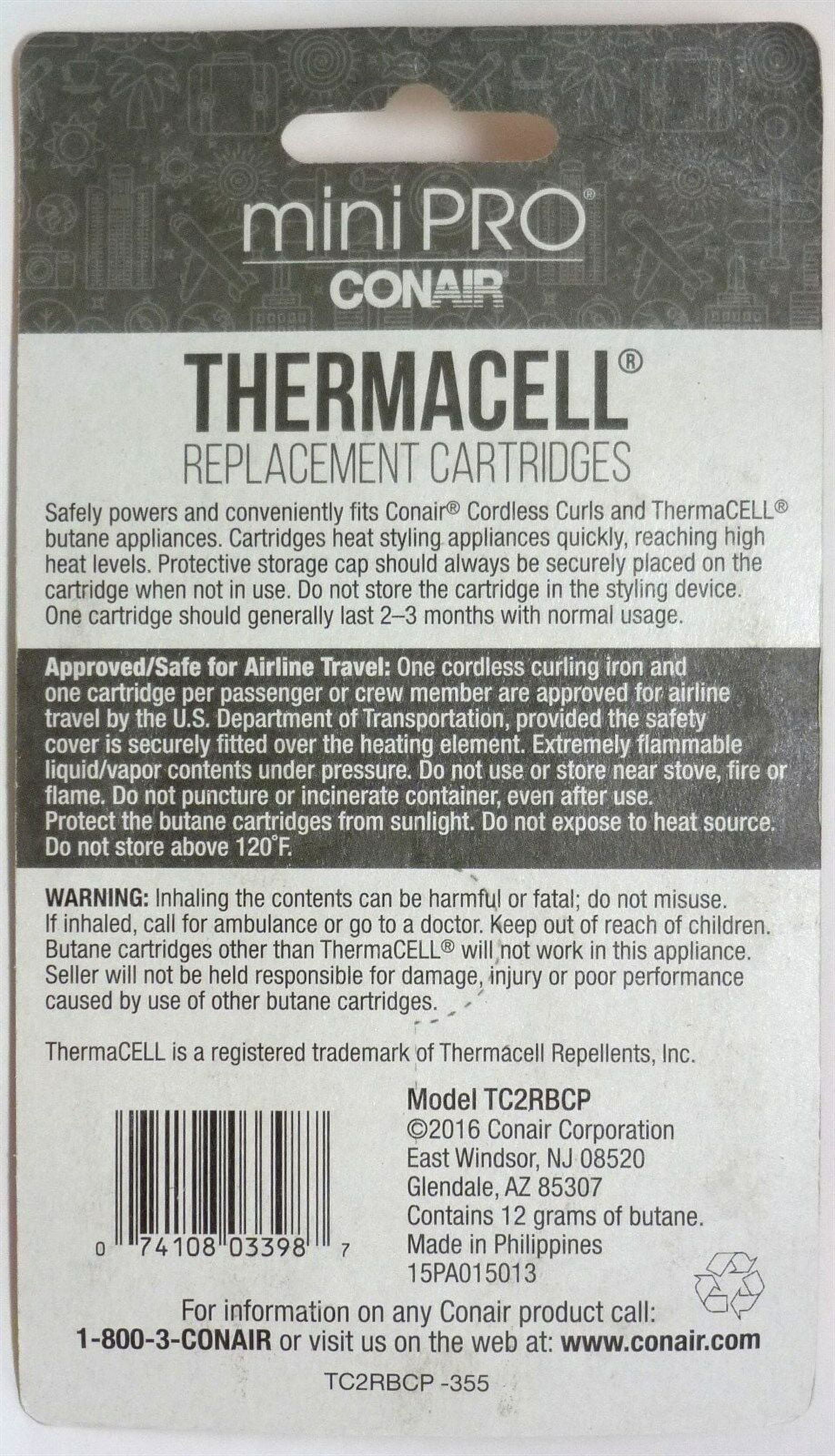 Conair Thermacell Refill Cartridges Replacement, Model Tc2Rbc - 2/Pack