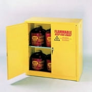 Flammable Liquid Storage, Self-Closing Cabinet, 30 Gallon