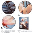 thumbnail image 3 of Designart "Pink Magnolias Representation Colorfuled Acrylic II" Floral Canvas Wall Art, 3 of 5